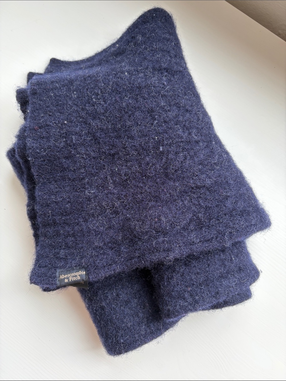 Abercrombie & Fitch Navy Blue Cozy Wool Scarf